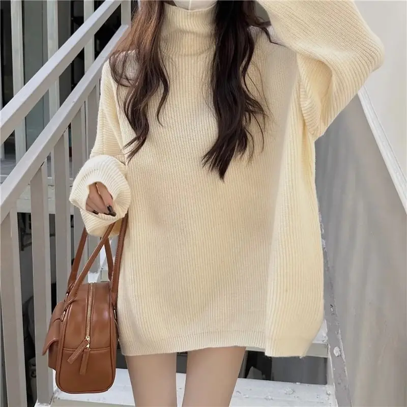 

Thickened Knitted Sweater Women's Overhead Style Casual Loose Fit Winter Essential Fashionable Inner Wear by Guangdong Donggu...