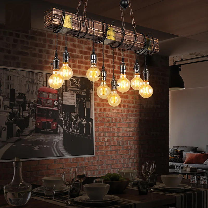 Vintage Nostalgic Industrial Pendant Lights Loft American Country Personality Bar Cafe Restaurant