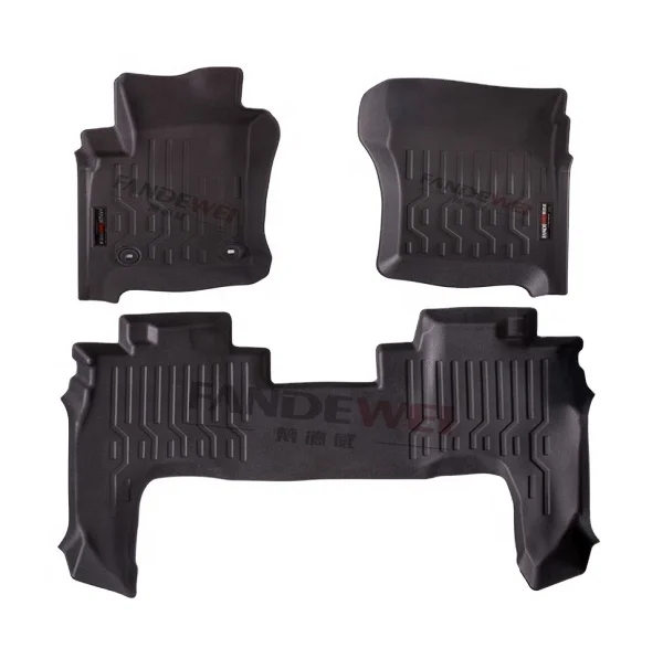 Car Floor Mats TPV Car Accessories Use for RHD TOYOTA LAND CRUISER 76 SERIES Customer Customization