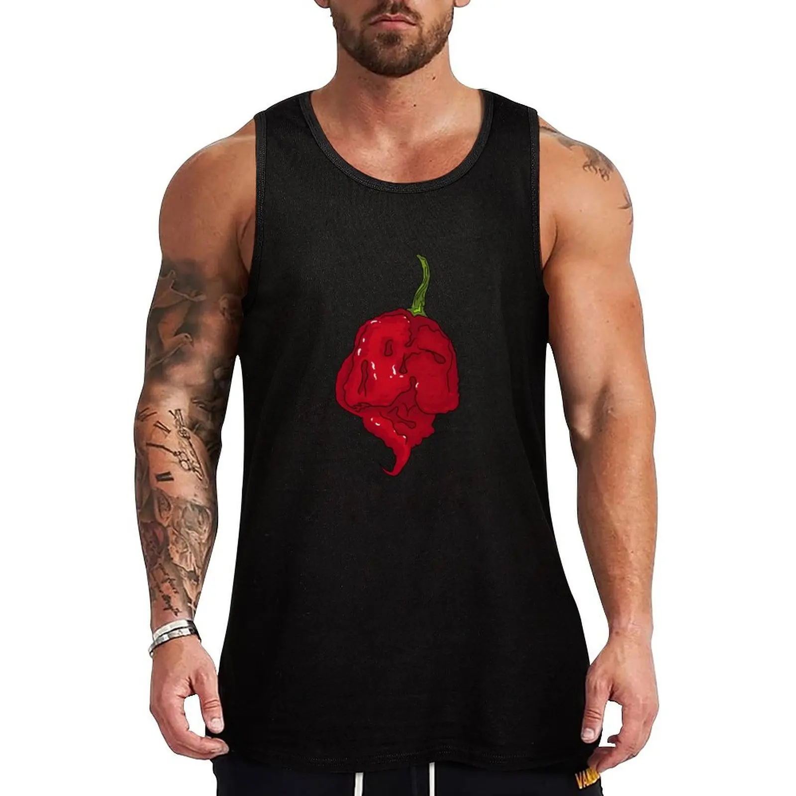 

Chili Pepper Carolina Reaper Tank Top Sports Fitness Tank Top Quick Dry Moisture Wicking