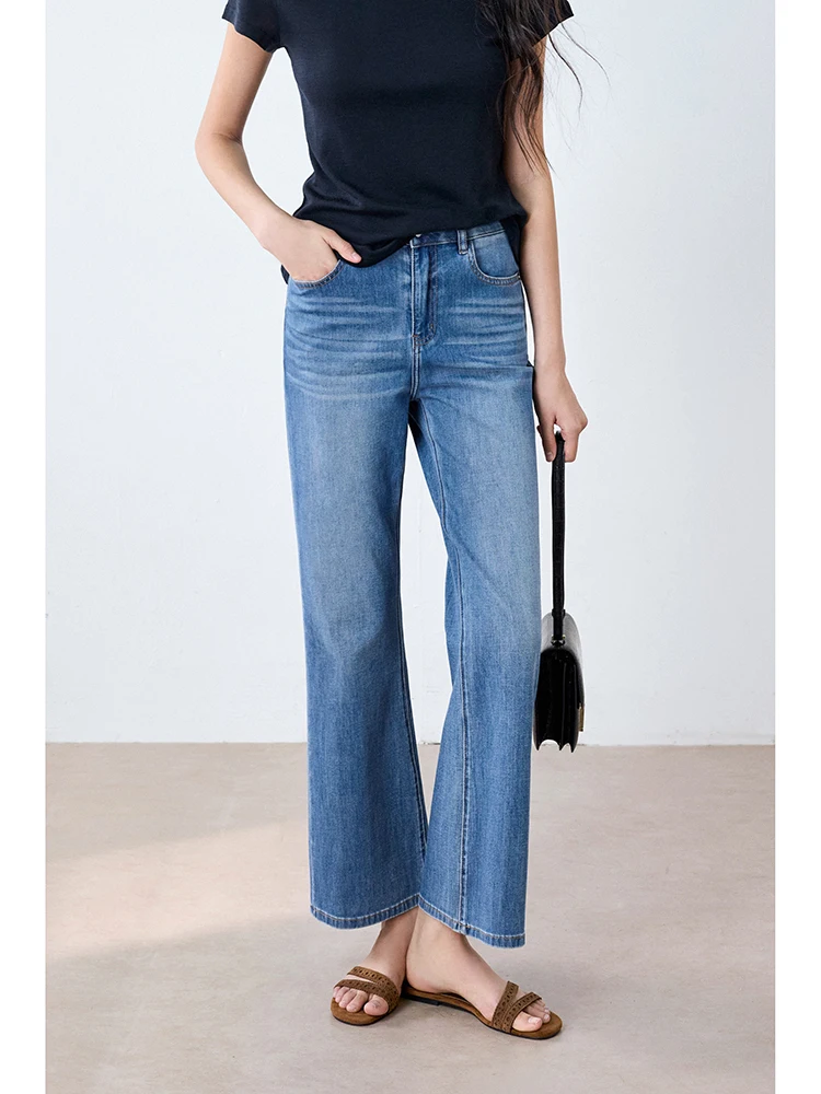 

Ningxia Yijian Cartoon Leg Brand Custom Weave Four Way Stretch Cold Sensation Acetate Jeans Spring Summer Thin Version Flared...