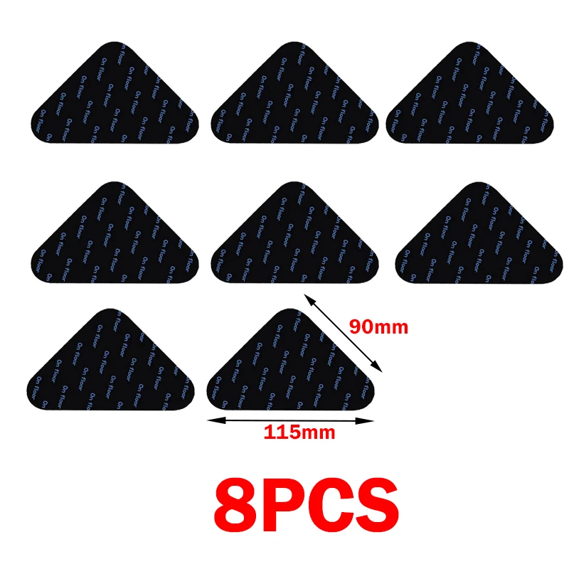 Teppich rutschfeste Aufkleber wiederverwendbar waschbar Anti Curling Teppich Patch feste Aufkleber Bodenteppich Matte Band Greifer Eckpolster Patches