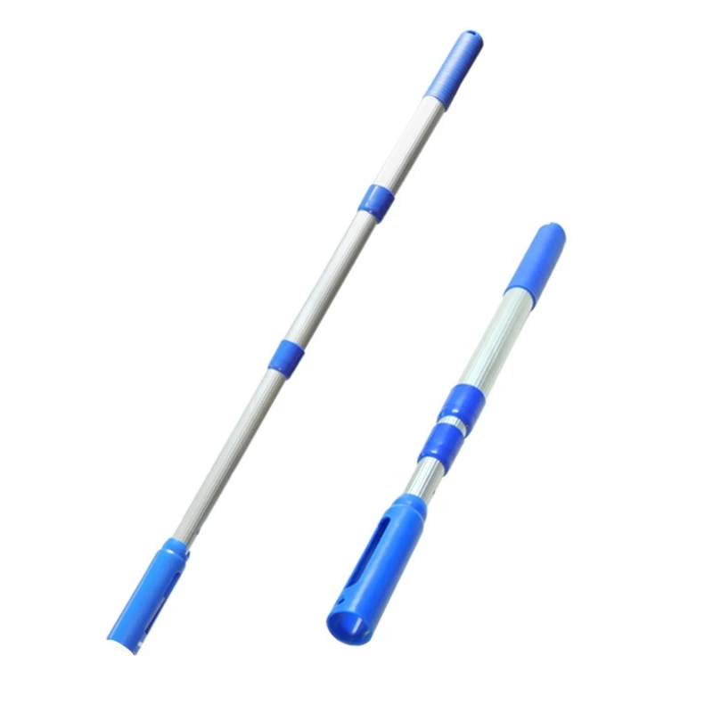 Pali telescopici per piscina Accessori per pulizia asta Lunghezza regolabile Finitura a coste in 3 sezioni antiscivolo