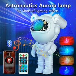 Astronaut Galaxy Starry Sky Projector Night Light Remote Control Nebula Projection Lamps For Bedroom Home Kids Birthday Gift