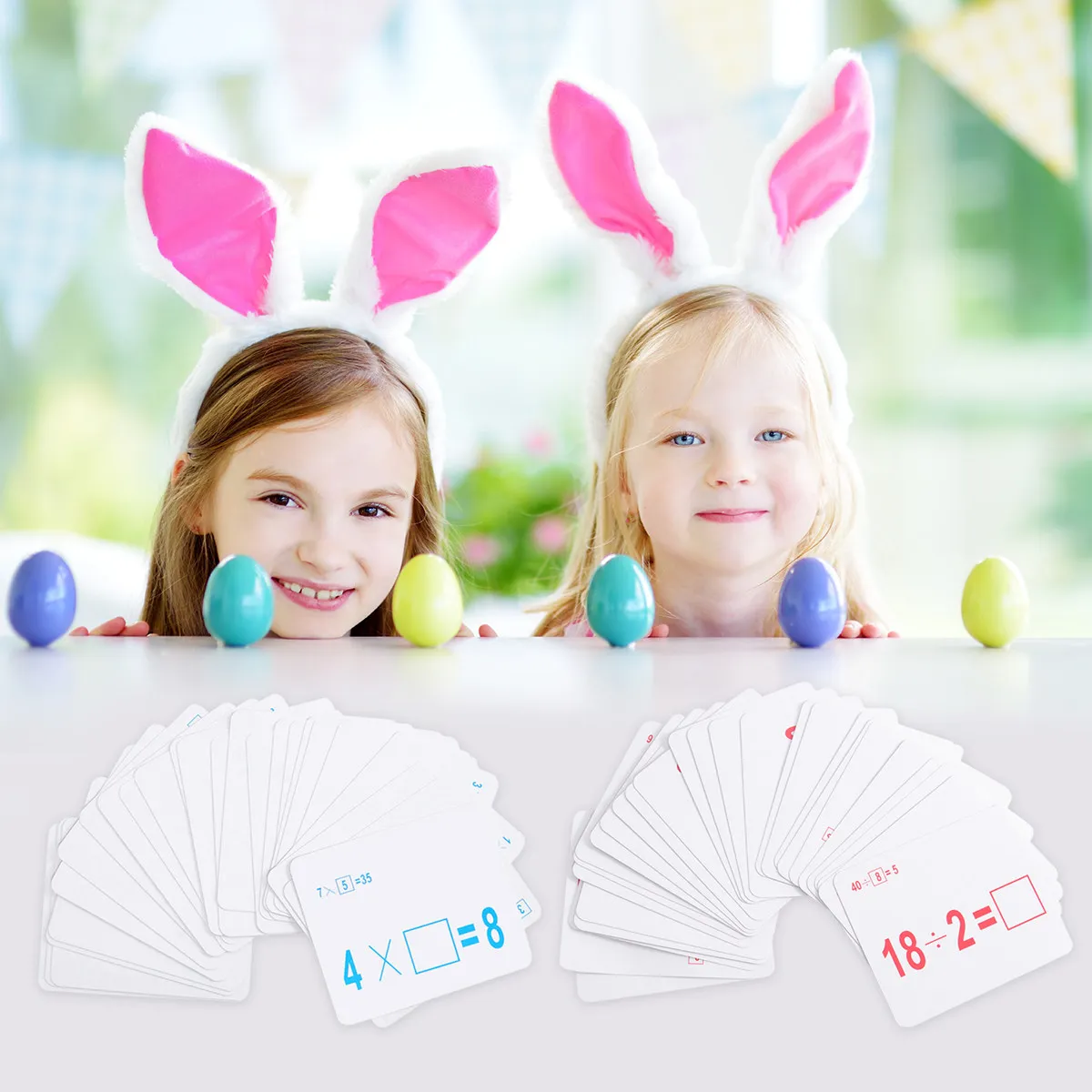 

54Pcs Spanish Arithmetic Cards Kids Math Flashcards Multiplication Division Early Learning Educational Number Cards Colorful
