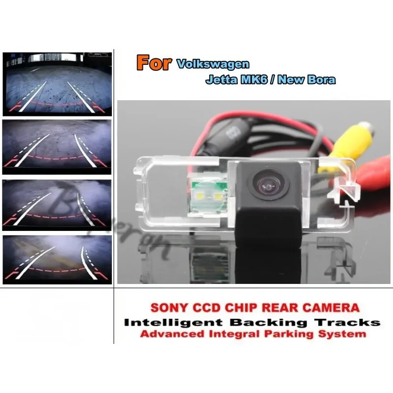 

For Volkswagen VW Jetta MK6 / New Bora Smart Backing Tracks Camera / HD CCD Dynamic Tragectory Rear View Parking Reverse Camera