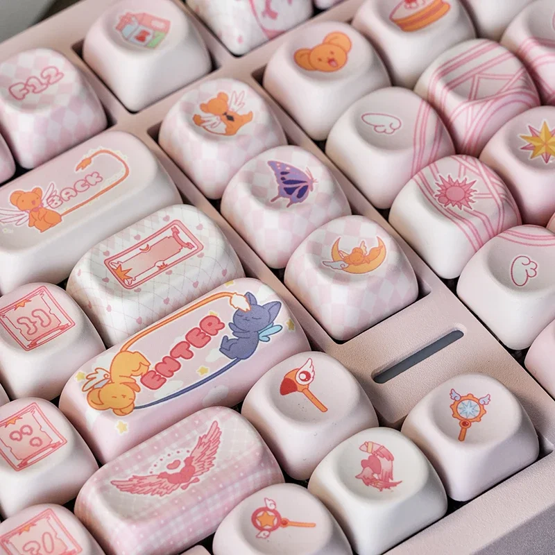 

MOA Highly Cute Keycap Pink PBT Sublimation Adapt 60 68 75 87 99 104