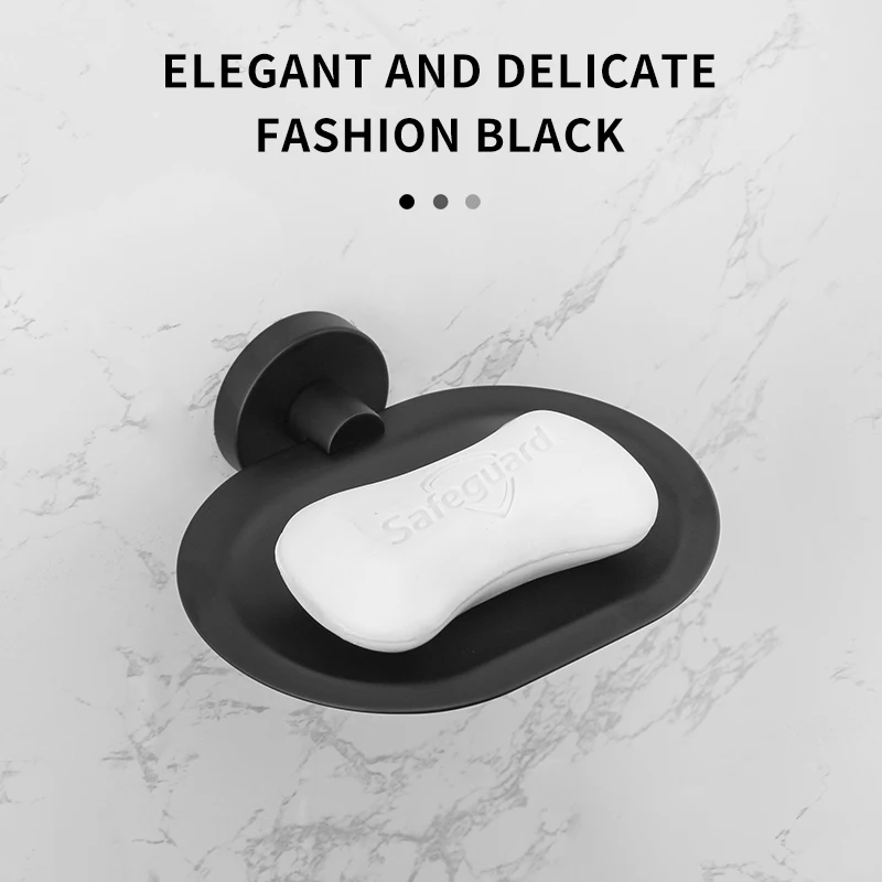 Brushed Gold 304 Stainless Steel Soap Rack Wall Mounted Metal Dish Holder Bathroom Accessories Chrome Black Rose Gold