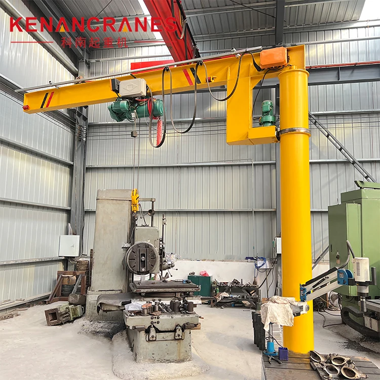 Marble Lifting 500kg Small Jib Crane with Chain Hoist Crane 10m for Construction Site and Workshop Material Handling Machine