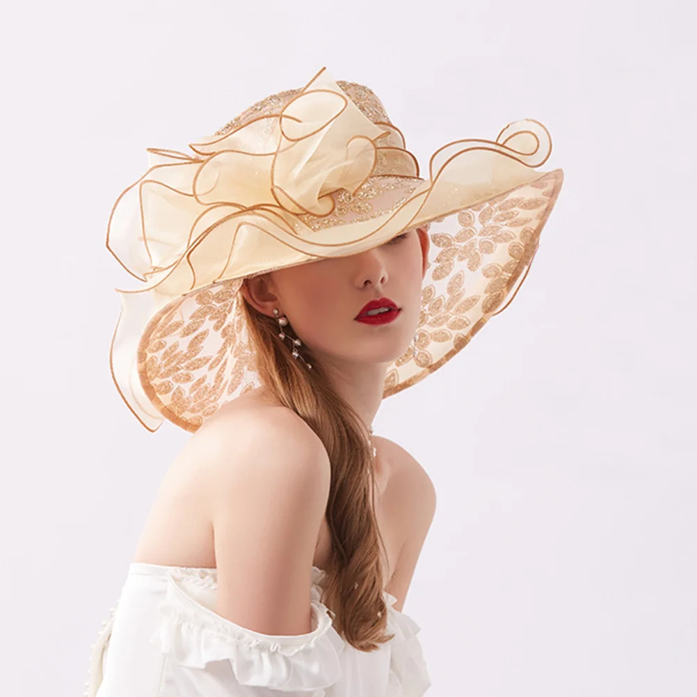 

1pc Women Brim Floppy Hat Lightweight Beach Vacation Hat For Outdoor Travel Gardening Hiking Camping Pool Park