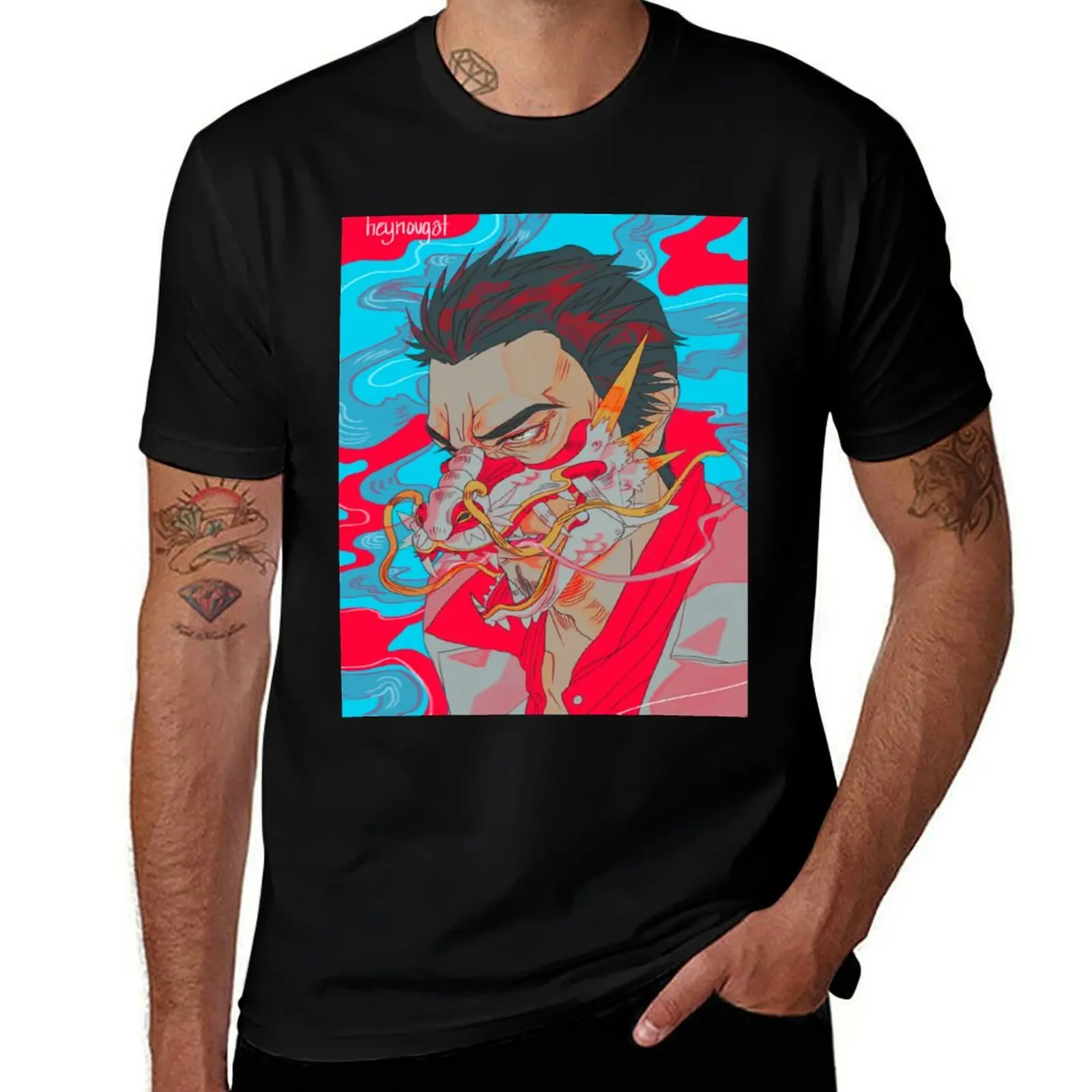 

Dragon Kiryu T-Shirt g man t shirts for men men t shirt cotton 100% anime t shirts for man T-shirt