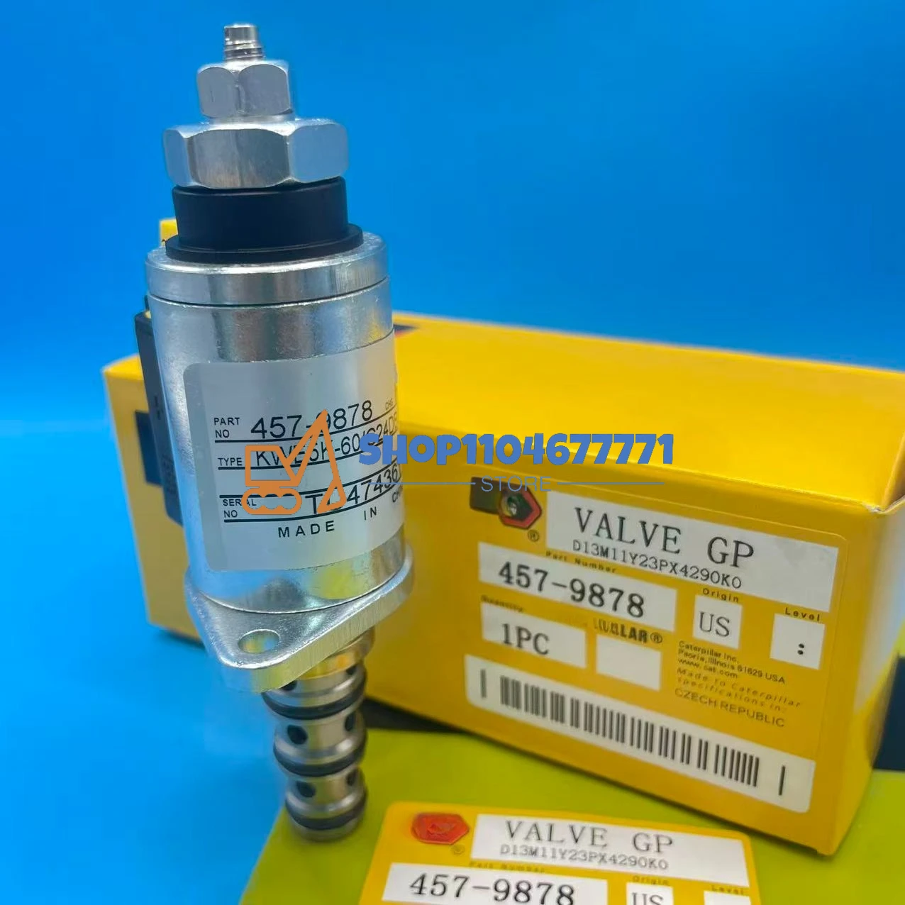 E330D E336D E345D E349D Excavator Hydraulic Pump Solenoid Valve 457-9878 4579878
