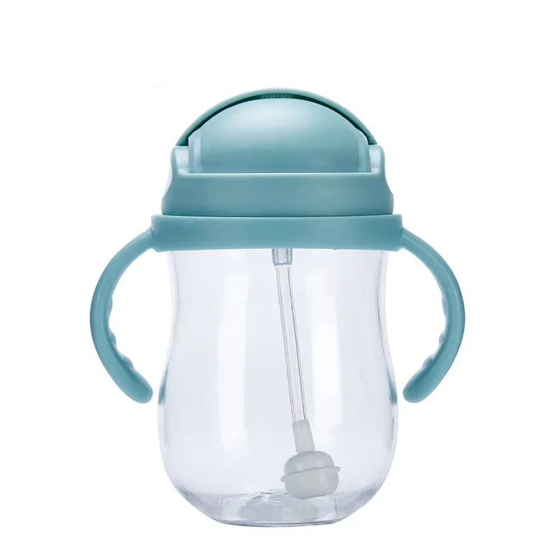 Gobelet en silicone avec paille pour bébé, alimentation pour enfants, tout-petit, nouveau-né, clic, standardisation, eau, HI, boire, sippy, une tasse, inftalk l buveur