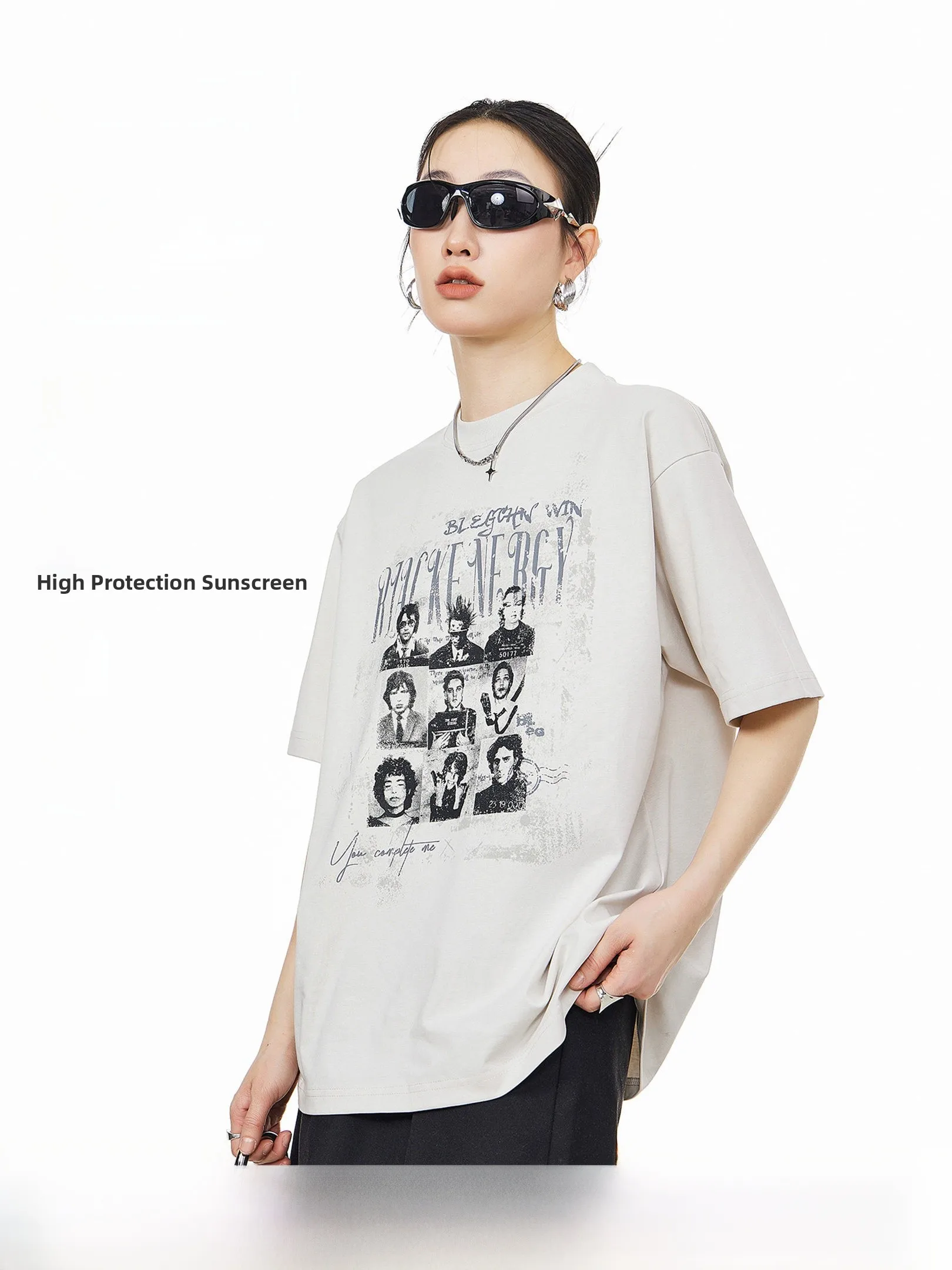 

Ich Mode American Cool Qui Dry ort Sve T-irt Women's New 2026 Summer Sorona Retro oulder Top Breathable UV Protection