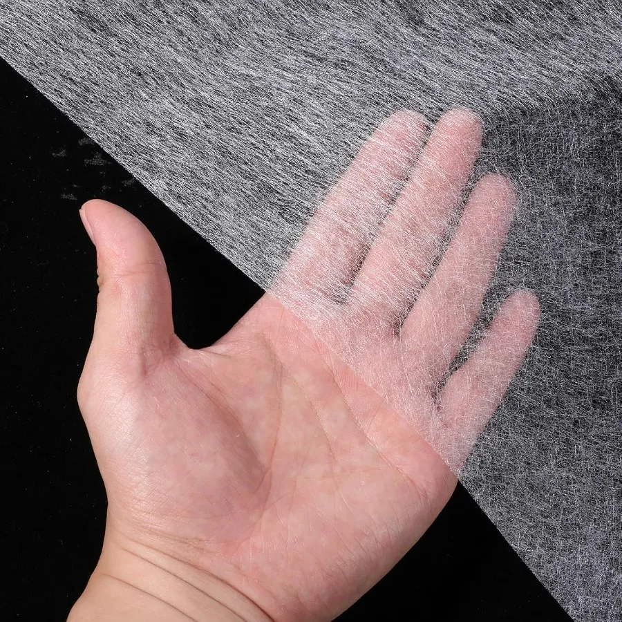 Doppelseitiges, schmelzbares Netz, weißes, selbstklebendes, nicht gewebtes, schmelzbares Schnittstellen-Bindungsnetz für Stoffapplikationen, Nähen, Heimwerken