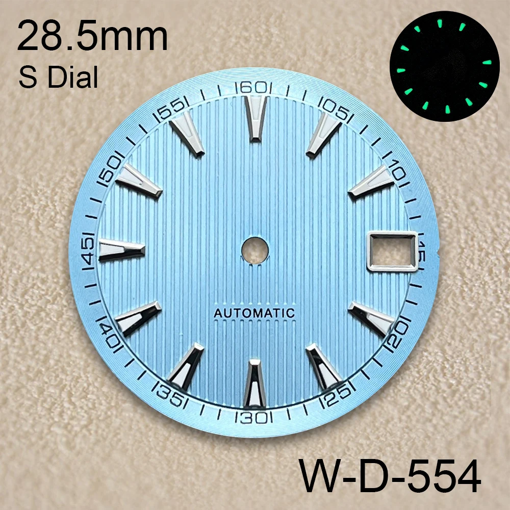 28.5 มม.S โลโก้ Dial Fit NH35/NH36 ญี่ปุ่นสีเขียว Luminous Stripe คุณภาพสูงนาฬิกาการปรับเปลี่ยนอุปกรณ์เสริม