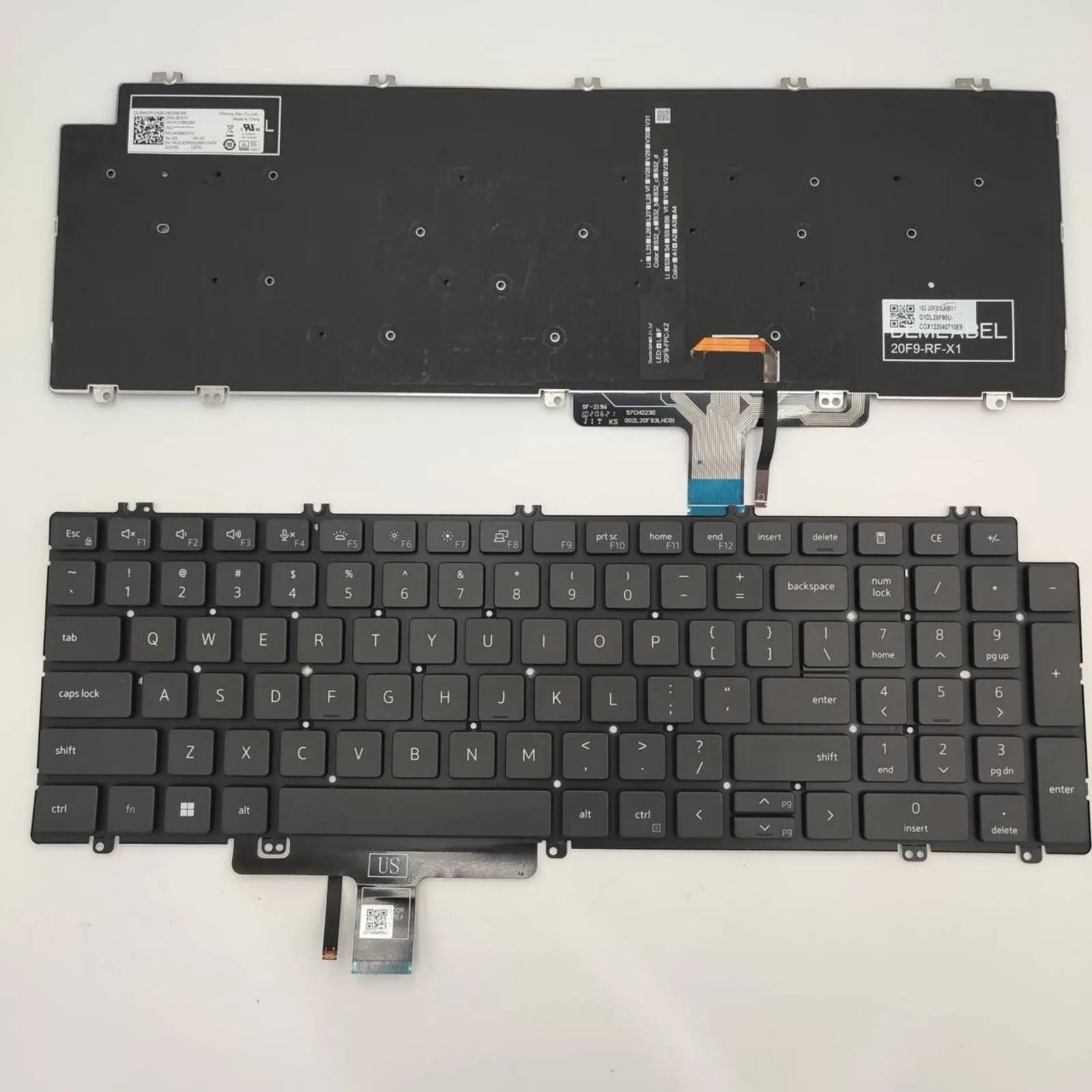 Клавиатура ноутбука Dell Precision 3560 3561 Latitude 5521 5520, американская раскладка