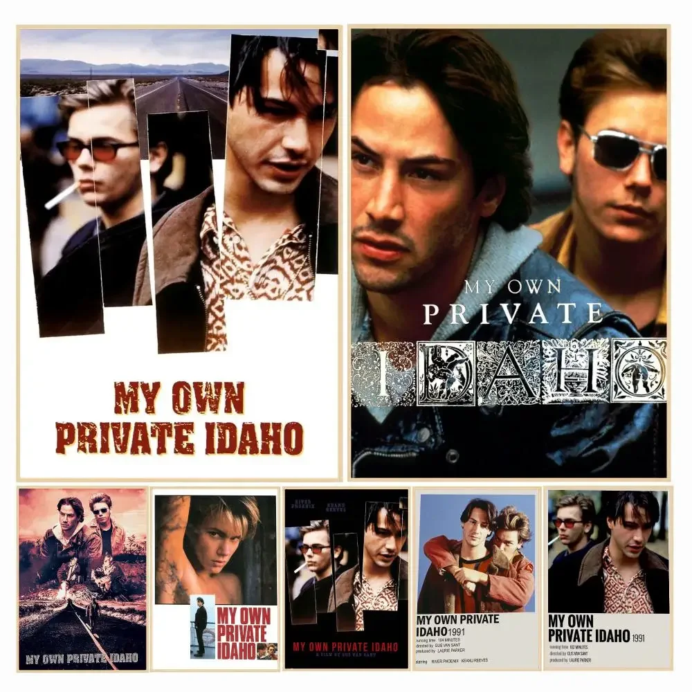 classic movie M-My Own Private Idaho-O Painting Calligraphy Boho Botanical Decor for Living Room Elegant Home Style
