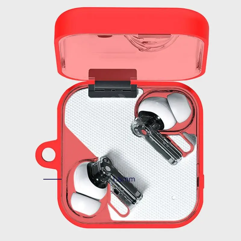 For Nothing Ear 2 Soft Silicone Earphones Protective Case Anti-lost Blue Tooth Wireless Earphone Anti-drop Cover Box with Hook