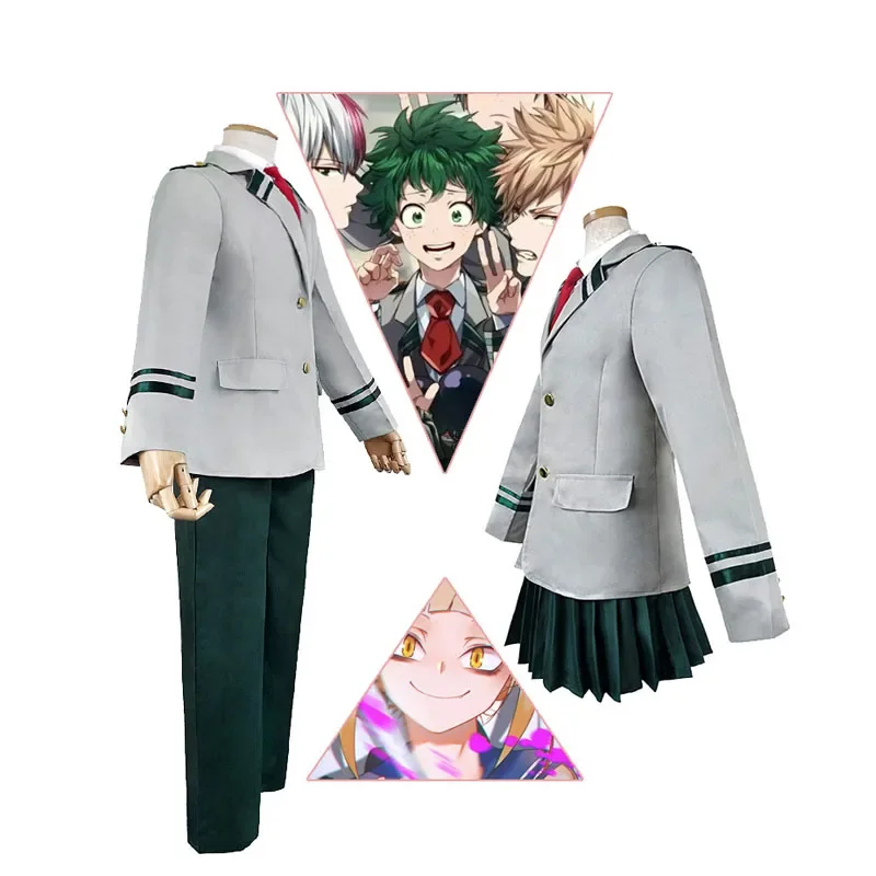 Anime Boku No Hero Academia My Hero Academia Winiter Uniform Midoriya Izuku Bakugou Katsuki Ochaco Uraraka Cosplay Costume