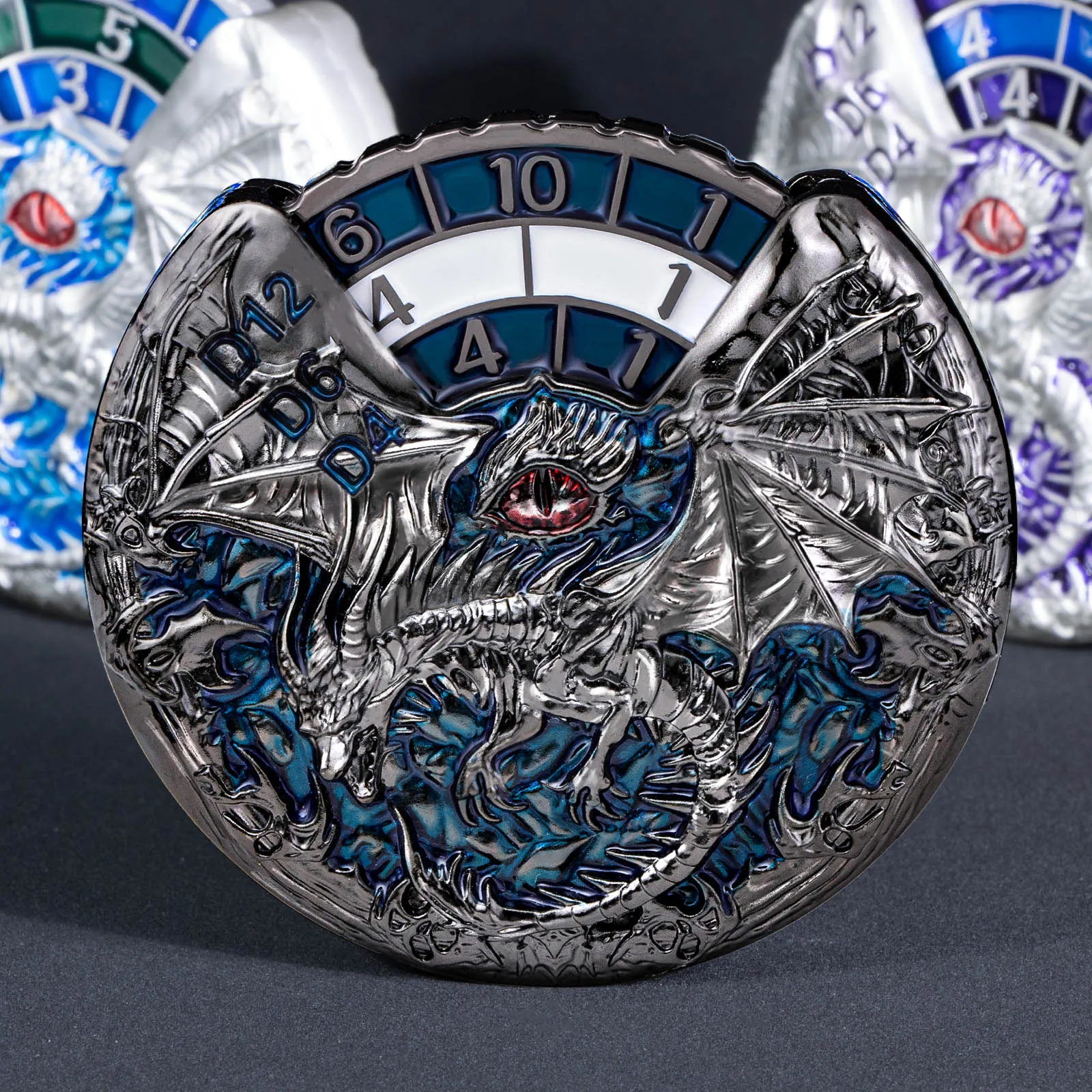 

DND 7 in 1 Fidget Spinner Dice Set D&D, Metal Roulette Dice, Dungeon and Dragon RPG Role Playing Gaming Dice for Tabletop Game