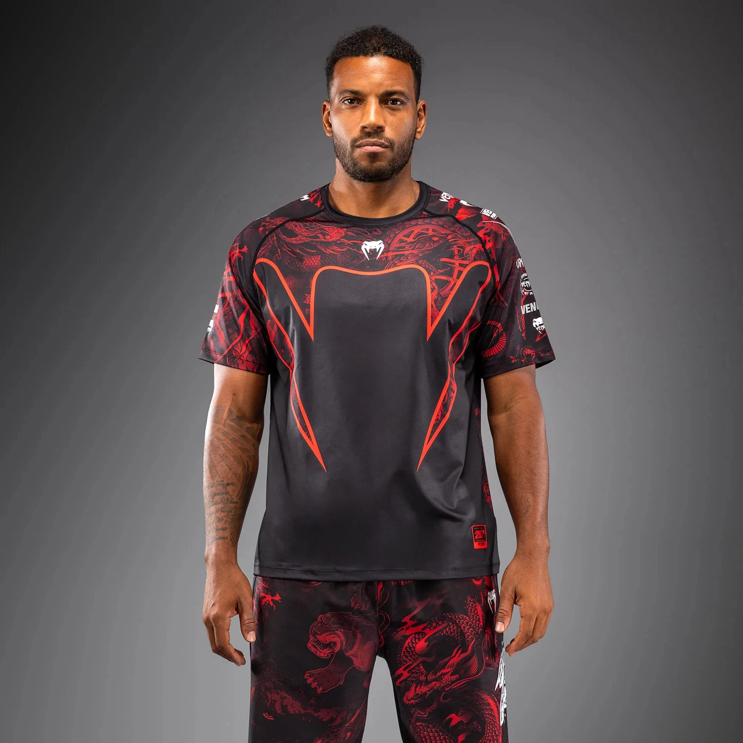 2026 Summer New Extreme Sports Tight Boxing Venum 20th Anniversary T-shirt Breathable Quick-Drying Elastic Top Fitness Training