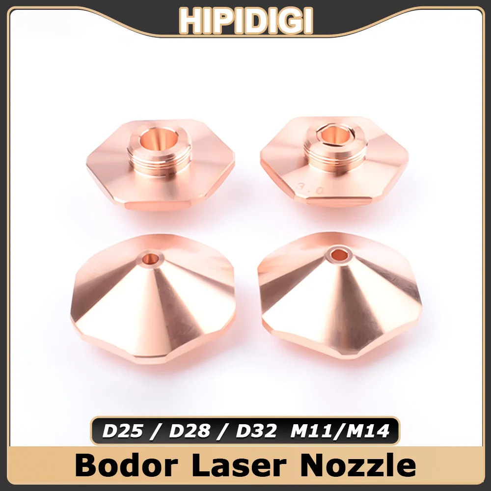 

Bodor Laser Nozzle D28 D32 D25 M11 M14 Laser Nozzle Single Double Layer for Precitec Bodor Raytools Fiber Laser Cutting Machine