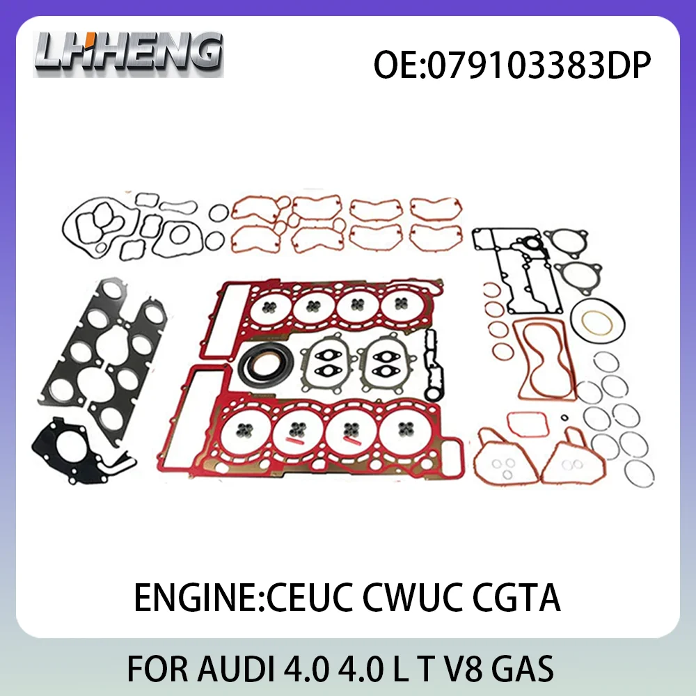 

Engine Full Overhaul Gasket Kit Rebuild Set For AUDI A6 S6 RS6 A7 RS7 S7 A8 S8 079103383DP 4.0L 4.0 L T V8 GAS CTGE CEUC 12-18
