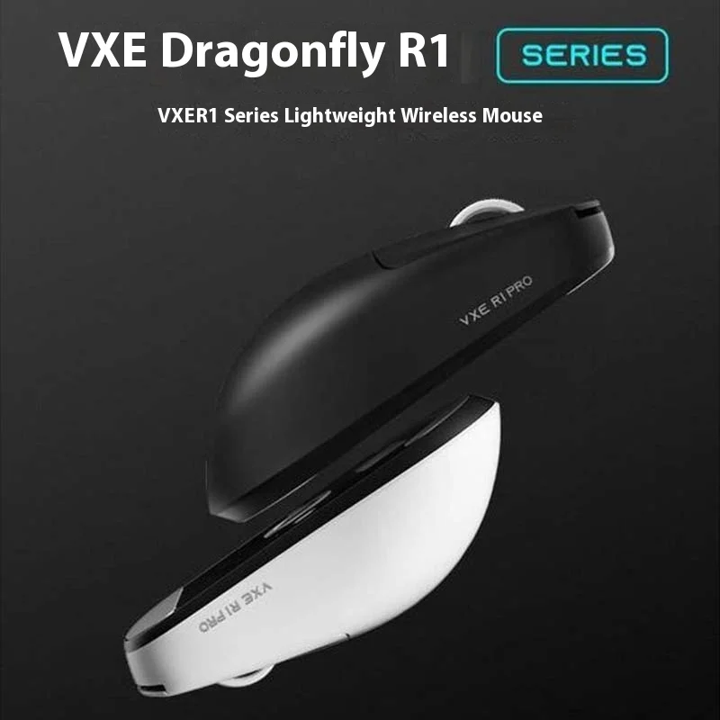 Vxe Dragonfly R1 2.4G Mouse Long Endurance Paw3395 Non Hole Lightweight Gaming Mouse Smart Speed X Low Delay Game Office Mouse