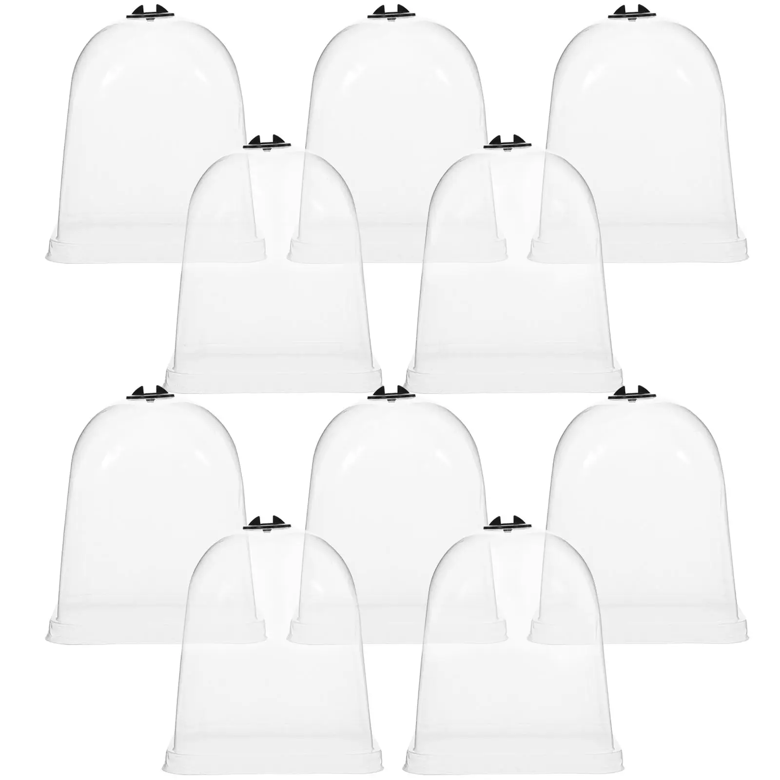 

10 Pcs Plant Cloche Insulation Cover Plants Garden Net Vegetable Dome Mother Domes