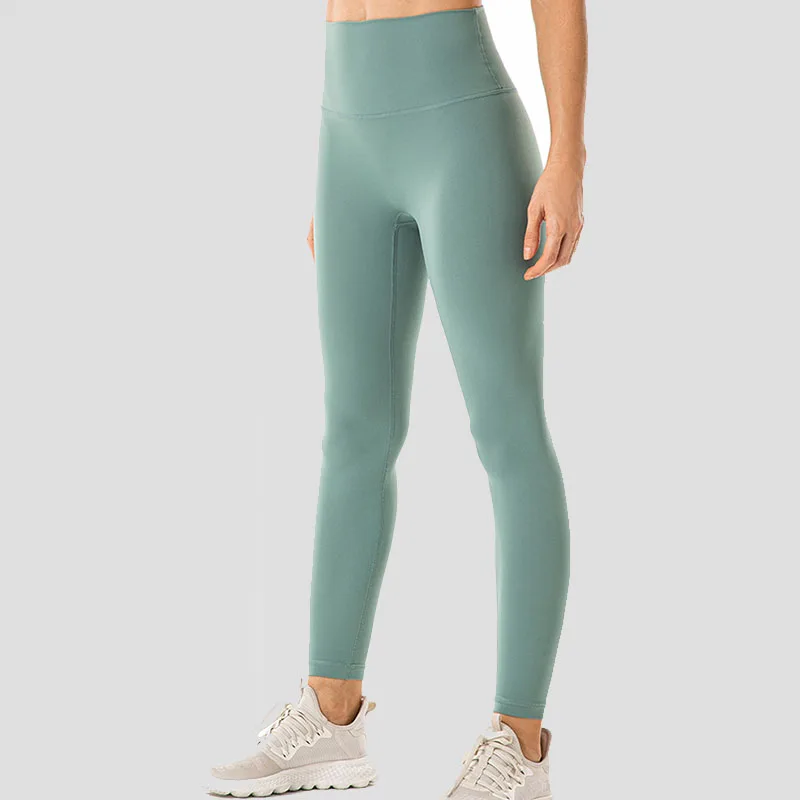 Women Yoga Leggings No Front Seam Soft Woman Workout Leggins Pant for Gym Sports Fitness