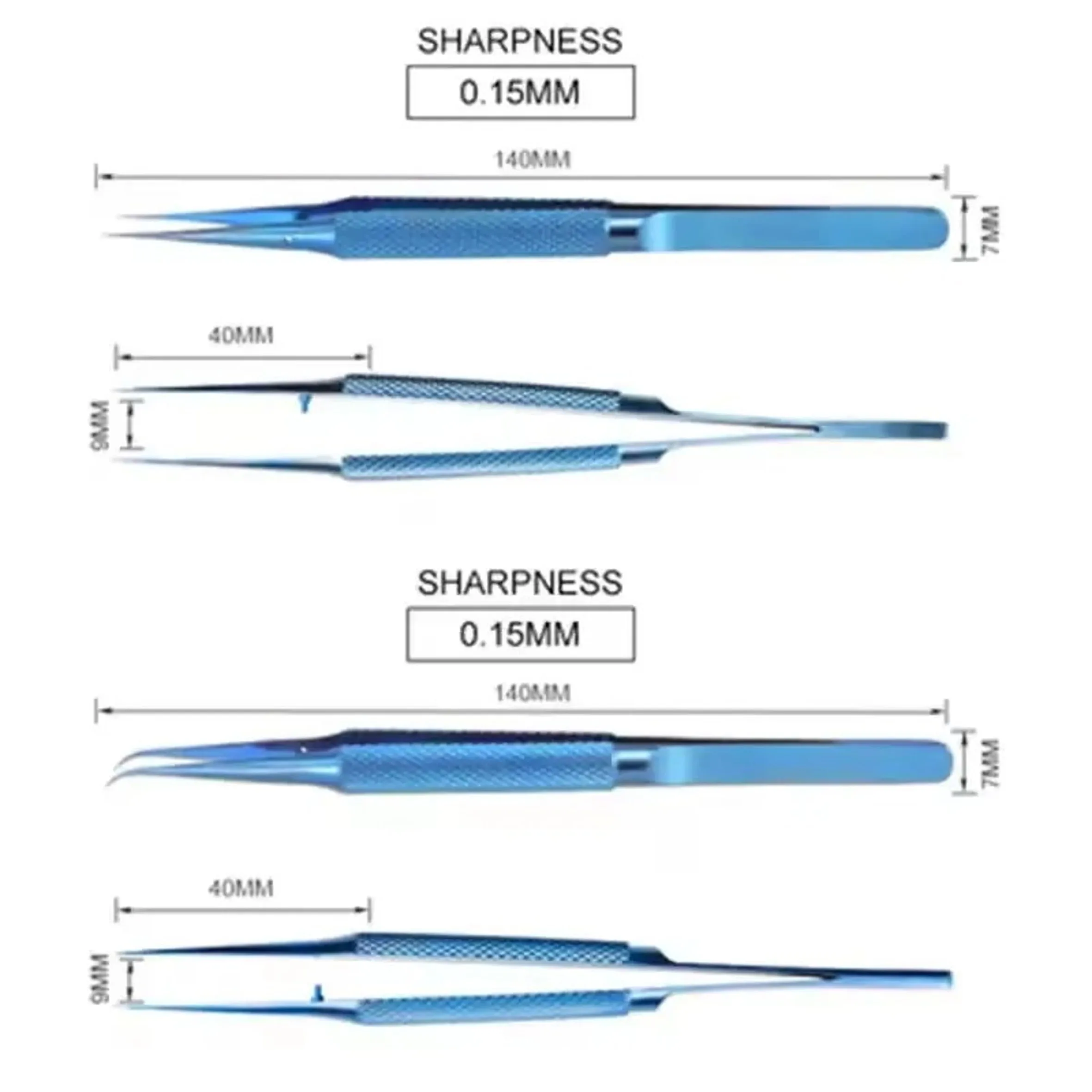 Mobile Phone Repair Tweezers 140cm Precision Titanium Alloy Pointed Motherboard Anti Magnetic Electronic Tweezers