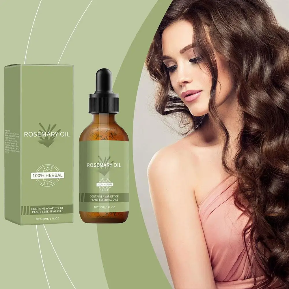 Maschera per capelli al rosmarino Menta Estremità divise Olio per capelli nutriente asciutto Cura Essenziale Shampoo per donna Balsamo per capelli Rafforzante D3T8