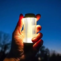 Portable Camping Lantern Outdoor Waterproof Mini Retro Camping Light Suspension 3000mAh Type-C Fishing Flashlight Hiking Lantern