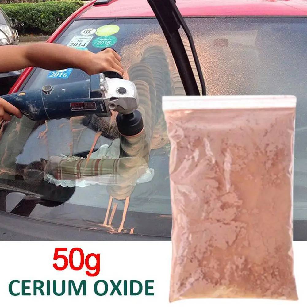 50G Kaca Poles Cerium Oksida Bubuk Mobil Jendela Scrach Kaca Bubuk Menghapus Poles Bubuk Cermin Bumi Perbaikan Komposit A8S4