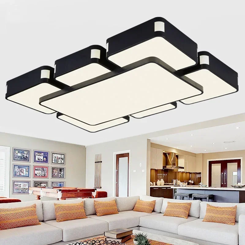 

Modern led ceiling lights 48W bedroom lamps 4heads for livingroom kitchen lamp balcony ceiling light 90-260V lamparas de techo