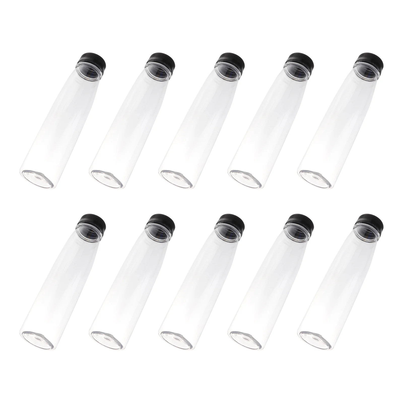 10 PCS Juice Packaging Bottle Drink Drinking Storage Empty Disposable PET Bottles Travel Tea Jar