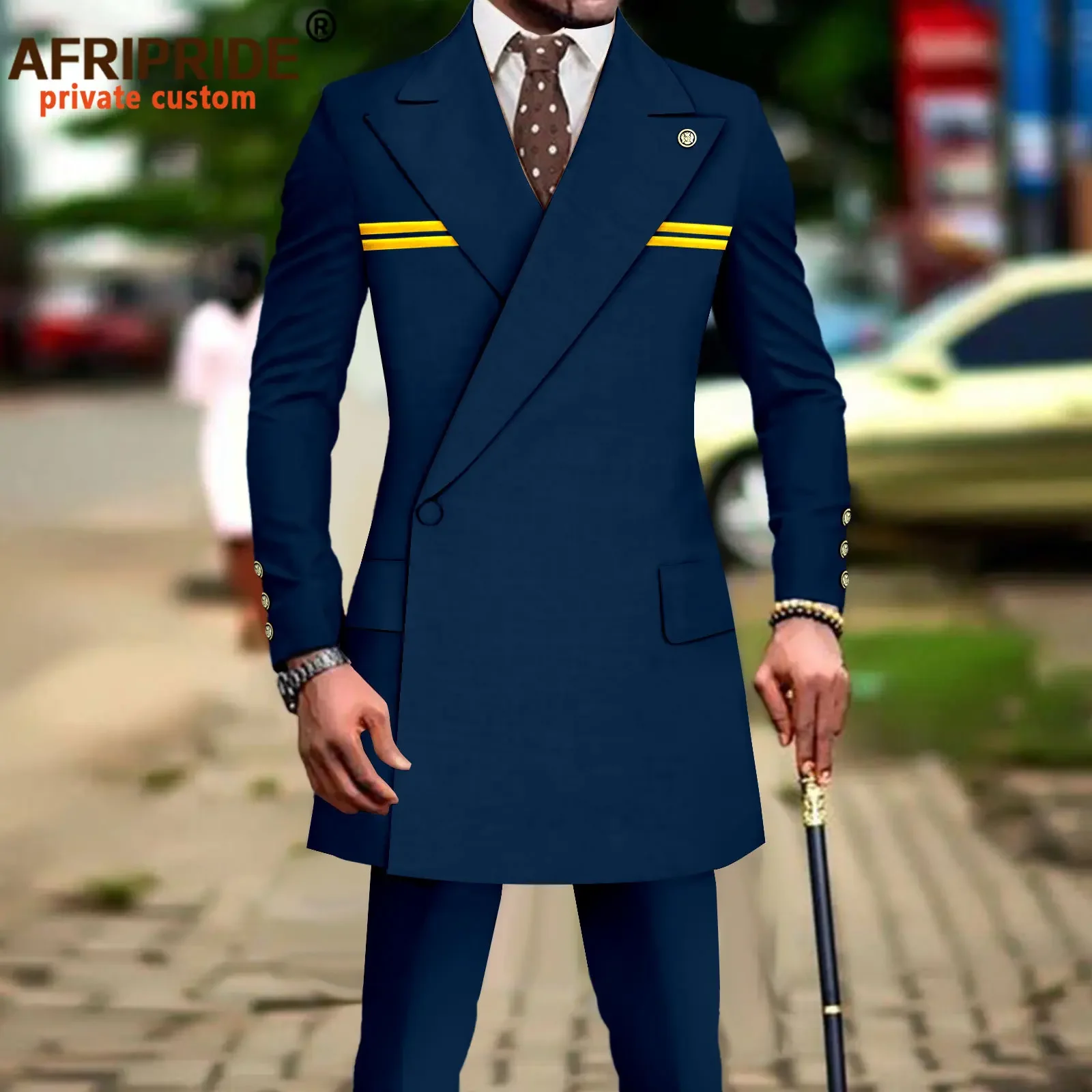 

Men`s Suits Slim Fit Blazer and Trousers 2 Piece Set Dashiki Outfits Bussiness Suit Jacket African Clothes A2316044
