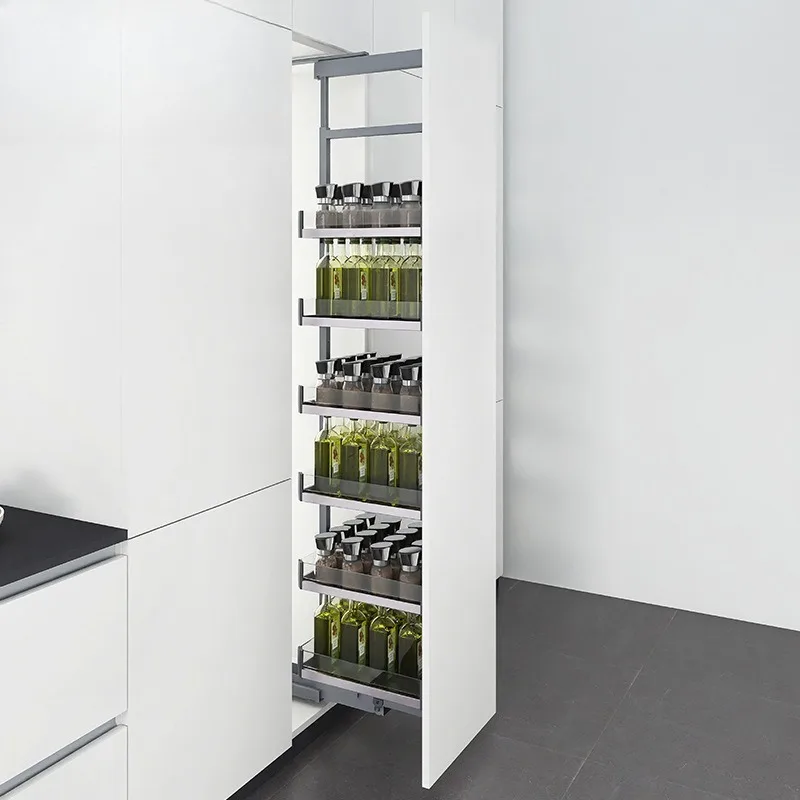 Aluminum alloy high cabinet big monster basket cabinet, seasoning basket high and deep linkage basket, with heavy-duty guide