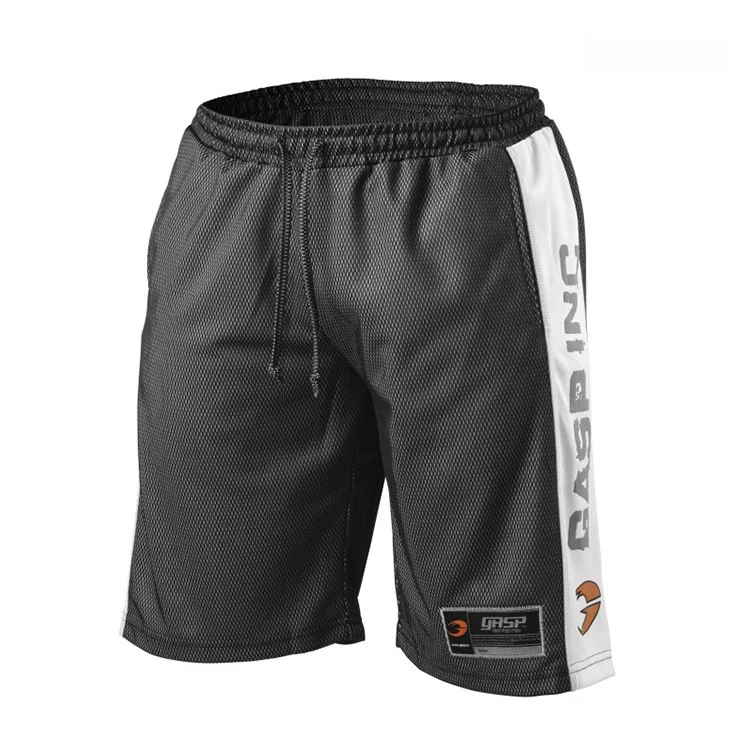 

Мужские спортивные брюки Qui Dry, свободные брюки большого размера для тренировки мышц, приседаний, тренажерного зала, пять четвертей, дышащие влажные брюки ng Fitnes...