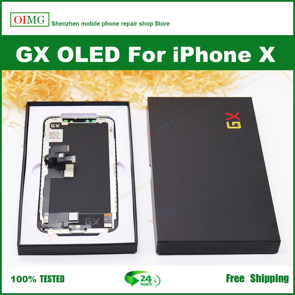 GX OLED For iPhone X Display XS XSMAX 11PRO OLED NEW GX Hard OLED For iPhone 12 LCD Screen AMOLED Digitizer Assembly Replacement