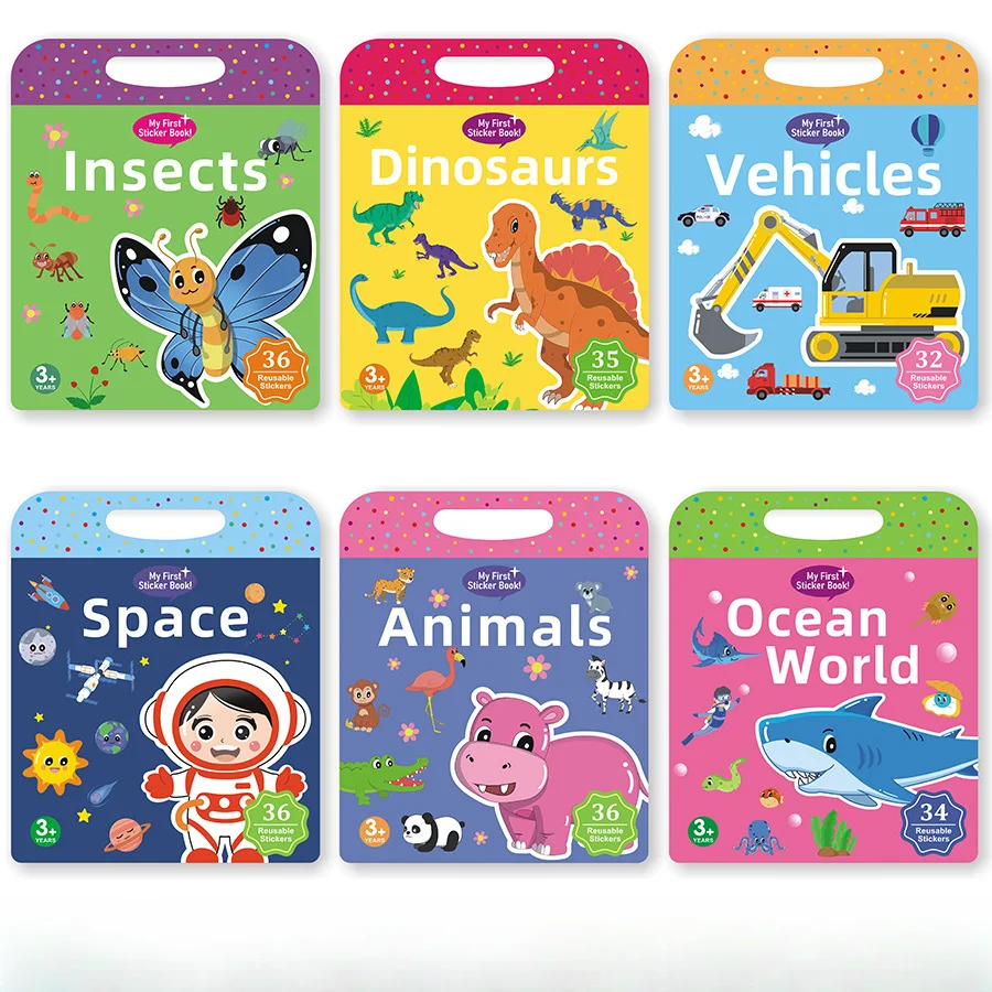 

Montessori Busy Book Magnetic Paste Quiet Book Children Toy Animal Numbers Matching Puzzle Game Educational Toys for Kids