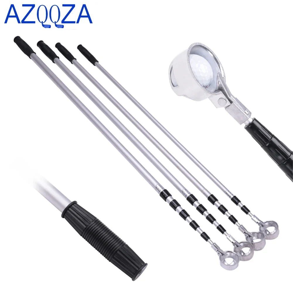 Retractable Golf Ball Picker Aluminum alloy Golf Ball Retriever Grabber Telescopic Extendable Golf Ball Retriever for Water