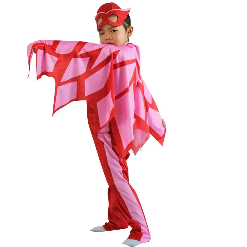 Desenhos animados pj cosplay traje anime figura vestir roupas natal dia das bruxas festa de aniversário para menino menina crianças acessórios gi # 1 # W
