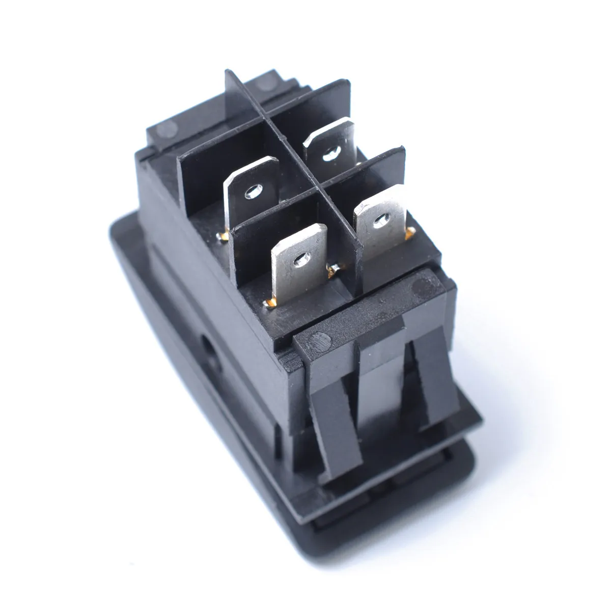 12V 20A Car Control Rocker Switch LED Push Button Green Splash Resistant Dust Proof Easy Mount Small Form Factor 10000 Cycles