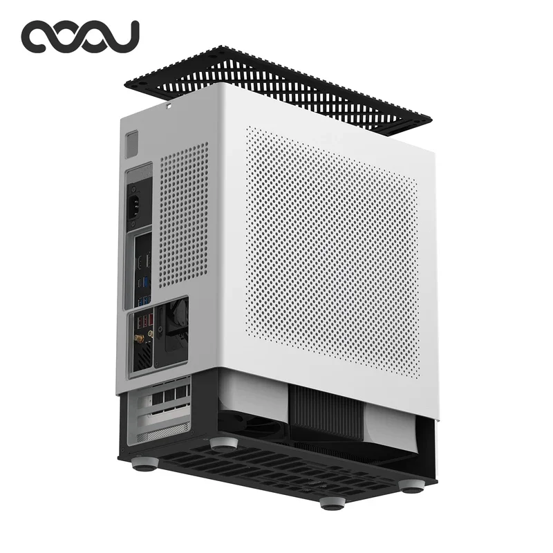 NEW COOJ Z18 Mesh Version MATX Aluminum Alloy Integrated Molding Directly Inserted Into-Cooled ITX Computer