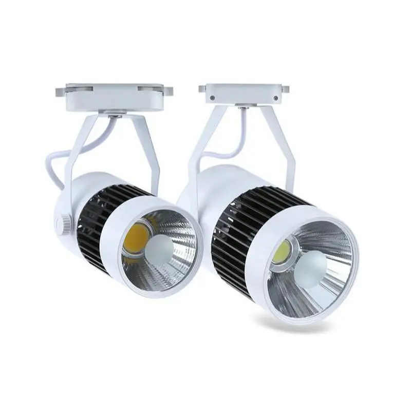 

30W 40W COB LED Track Lighting 2Wires 1Phase Rail Lamps Spotlight Home Commerical Industrial Lights AC85-265V