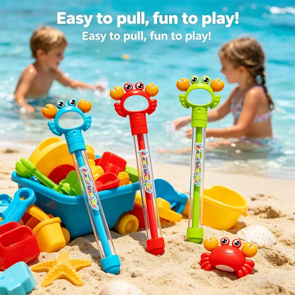 Novelty Toy Children'S Summer Outdoor Firecracker Water Gun Large Capacity Pull-Out Water Cannon Spray Beach Toys