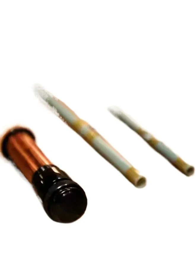 Japanese Handmade Flying Rod Stream Fiberglass Rod No. 4 4 Sections 7 Feet 6