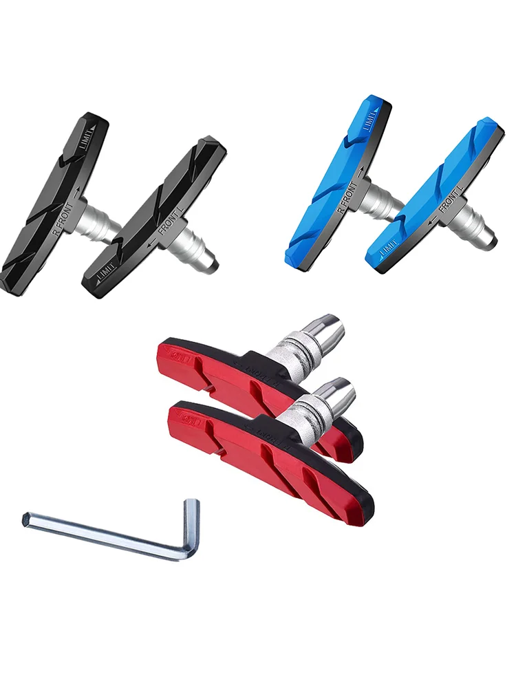 AliExpress NONE 1 Pair Durable Bicycle Silent Brake Pads Riding Brake Mount Pad Shoe Block Rubber Pads Long Lasting Good